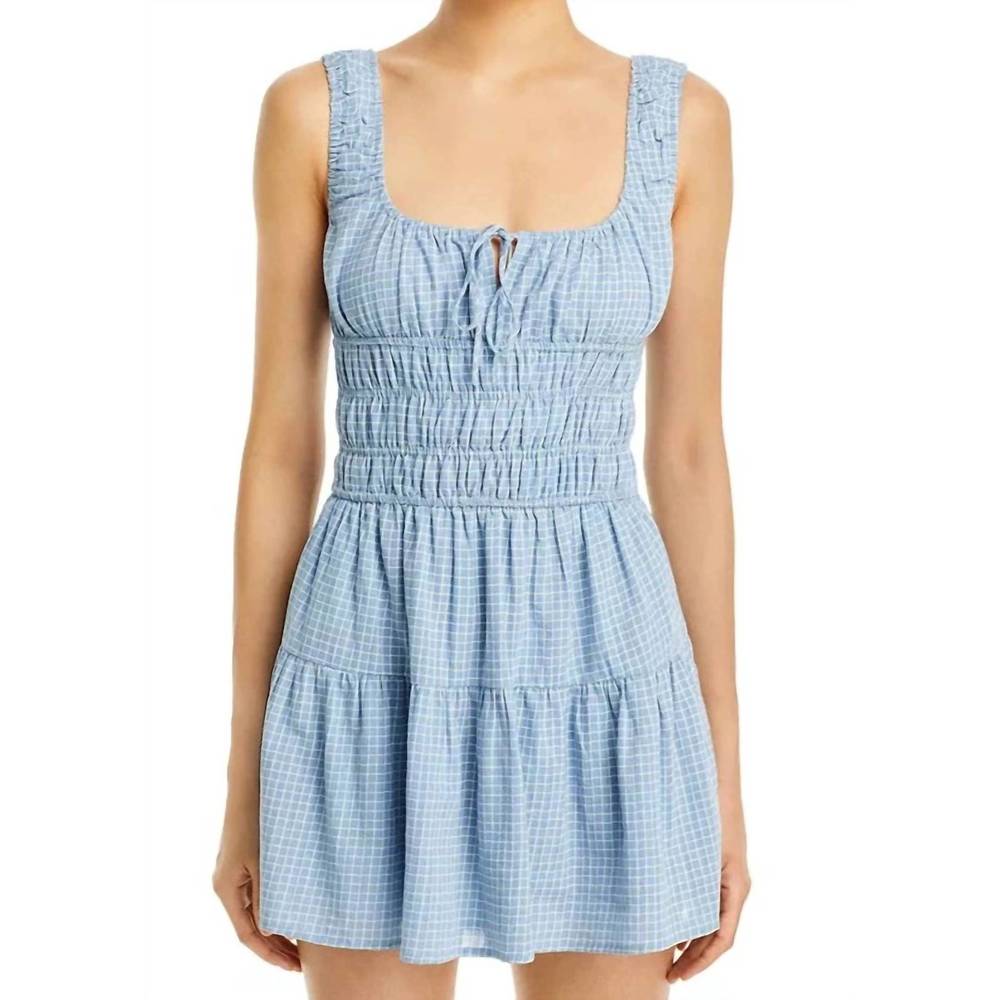 NEW NIA salt mini dress in chambray
